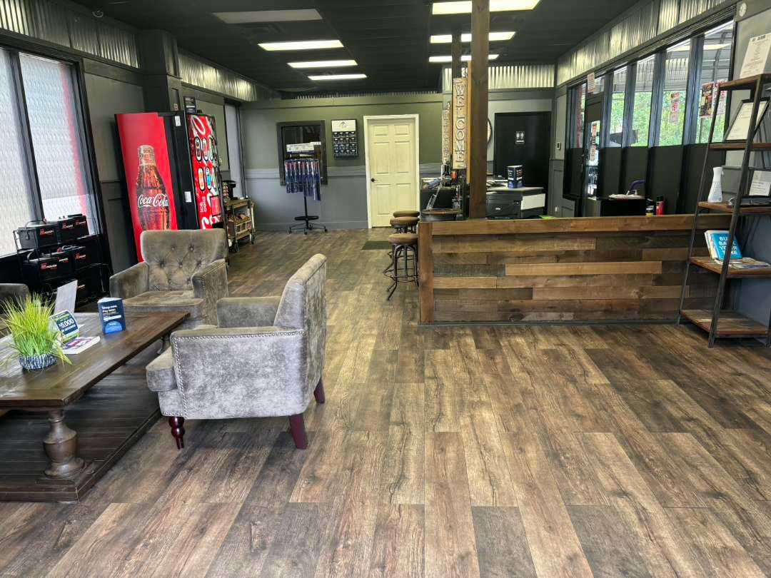 Mobile BFL customer interior with seating and service counter