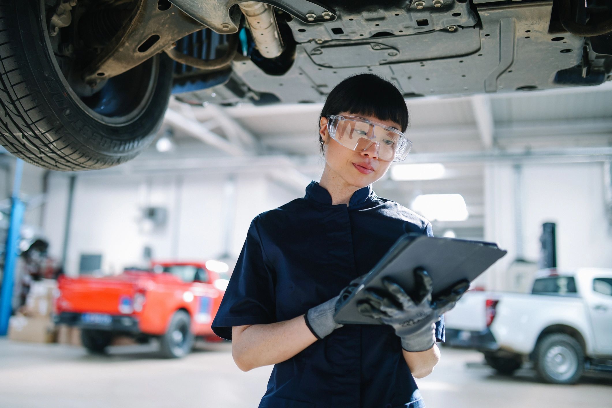 Customer speaking with a technician